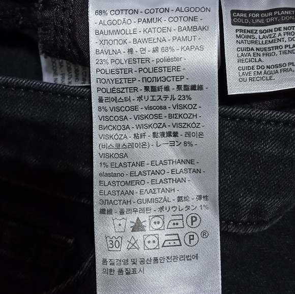 Levi's black 711 skinny jeans. Size 26. EUC. - Picture 7 of 8